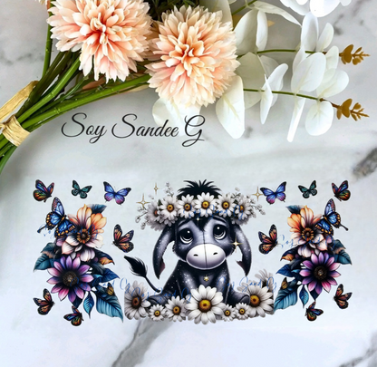 Donkey & Daisies - UVDTF Wrap for cups/hard surfaces sticker