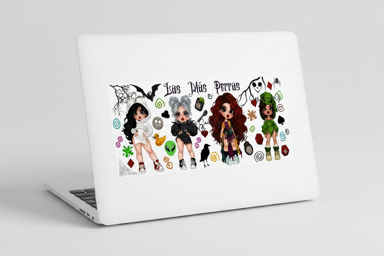 La Más Perras Cuties - UVDTF Wrap for cups/hard surfaces sticker