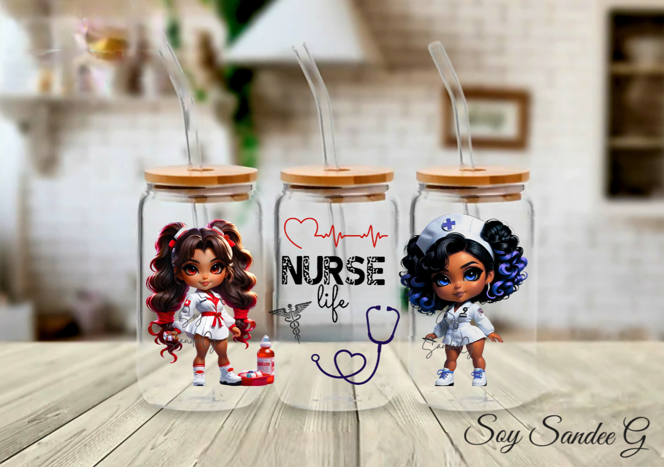Nurse Life - UVDTF Wrap for cups/hard surfaces sticker