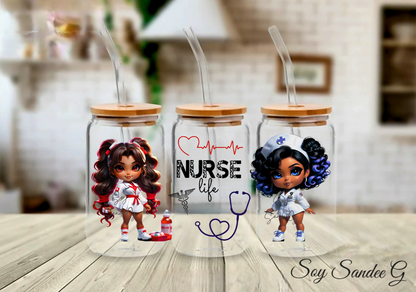 Nurse Life - UVDTF Wrap for cups/hard surfaces sticker