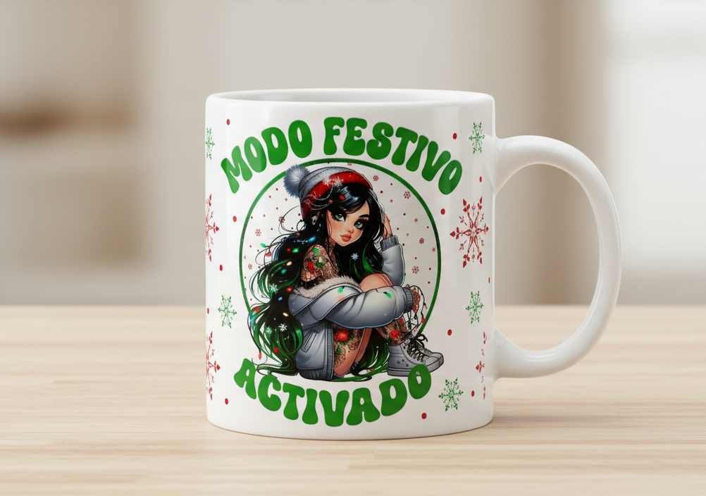 Modo Festivo (Festive Mode) - UVDTF wrap for cups/hard surfaces sticker