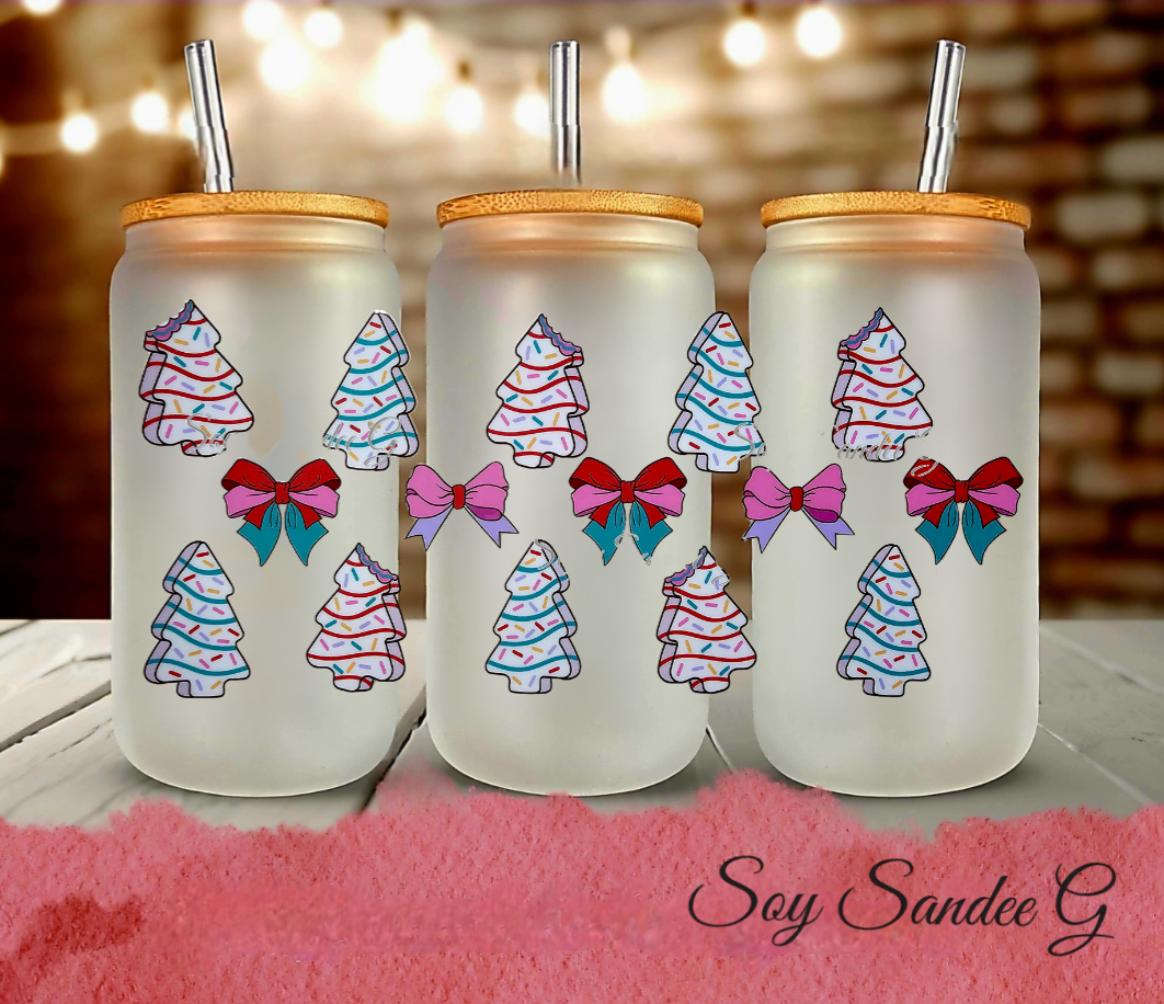 Little Christmas Trees - UVDTF Wrap for cups/hard surfaces sticker