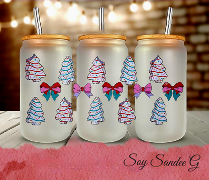 Little Christmas Trees - UVDTF Wrap for cups/hard surfaces sticker