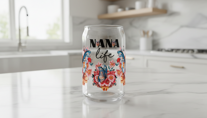 Manta UVDTF con diseño de mariposas de color verde azulado para mamá