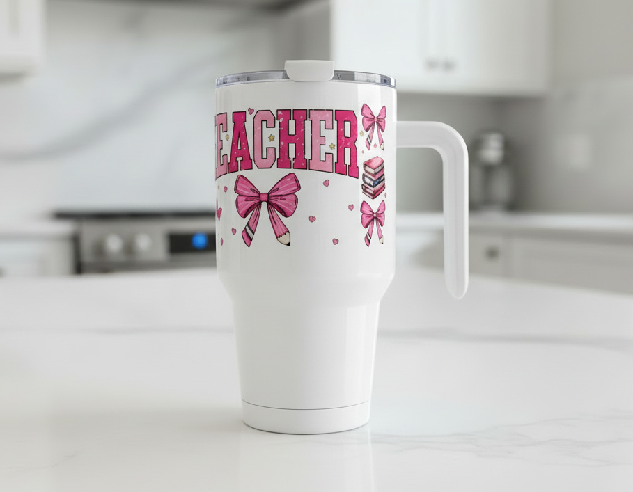 Envoltura UVDTF para maestra rosa