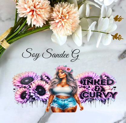 Inked & Curvy - UVDTF Wrap for cups/ hard surfaces sticker