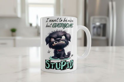 Quiero ser amable pero... Calcomanía UVDTF