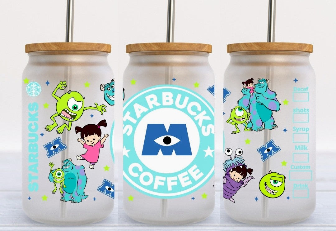 Monsters Inc Starbucks 2 UVDTF wrap