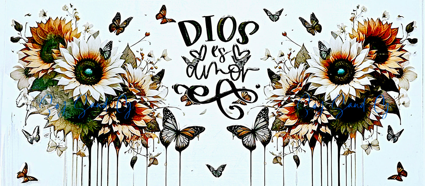 Dios es Amor (GOD is Love) - UVDTF Wrap for cups/hard surfaces