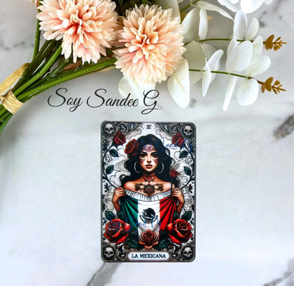 La Mexicana Tarot Card - UVDTF Decal for cups/hard surfaces sticker