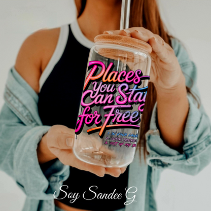 Colorful Places You Can Stay - UVDTF Decal for cups/hard surfaces sticker