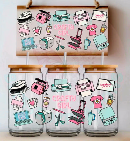 Crafty Girl - UVDTF Wrap for cups/hard surfaces sticker