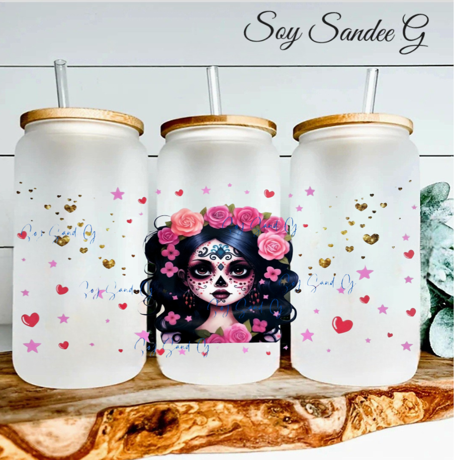 Envoltura UVDTF de Belleza del Día de los Muertos