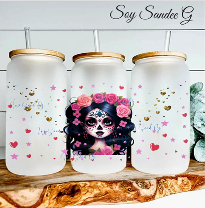 Envoltura UVDTF de Belleza del Día de los Muertos