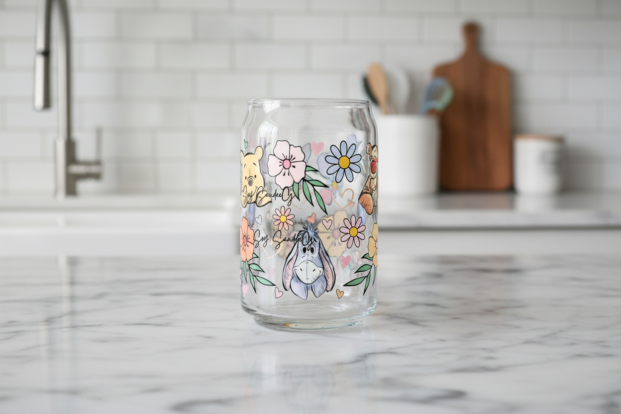 Pooh Friendship - UVDTF Wrap for cups/hard surfaces sticker
