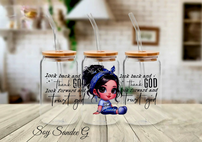 Look Back & Thank God  - UVDTF Wrap for cups/hard surfaces sticker