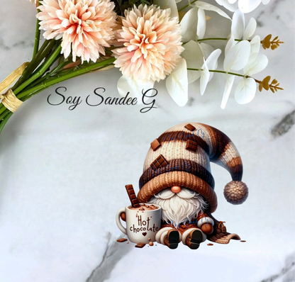Hot Chocolate Mug Gnome - UVDTF Decal for cups/hard surfaces sticker