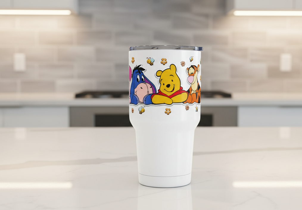 Pooh & Friends - UVDTF Wrap for cups/hard surfaces sticker