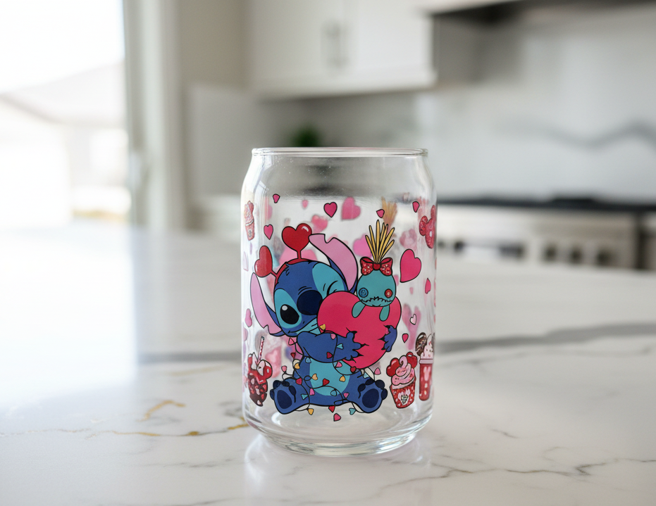 Coser envolturas UVDTF de San Valentín