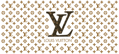 Louis Vuitton Light Brown - UVDTF Wrap for cups/hard surfaces sticker
