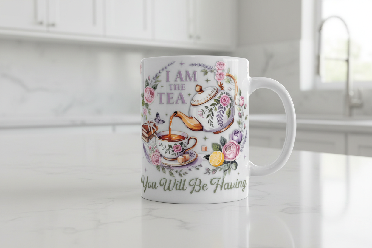 I Am the Tea - UVDTF Wrap for cups/hard surfaces sticker