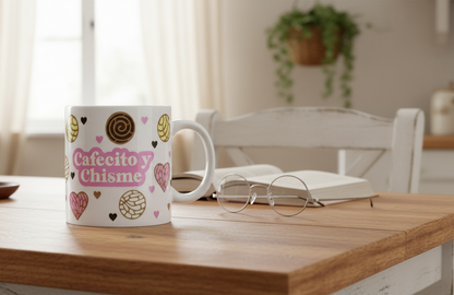 Cafecito y Chisme Conchas - UVDTF Wrap for cups/hard surfaces sticker