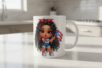 Puerto Rican Cutie #2 - UVDTF Decal for cups/hard surfaces sticker