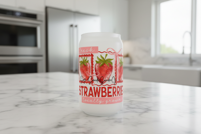 Strawberries - UVDTF Wrap for cups/hard surfaces sticker