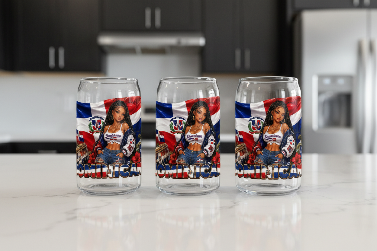 Dominicana - UVDTF Wrap for cups/hard surfaces sticker