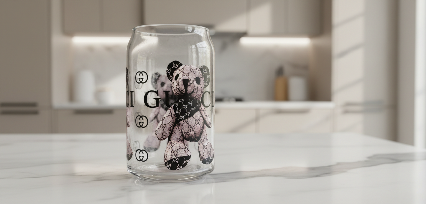 Gucci Bear - UVDTF wrap for cups/hard surfaces sticker