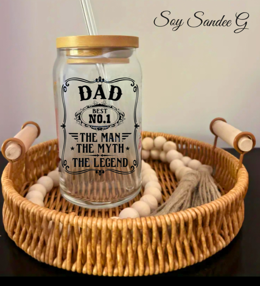 Dad (The Man, The Myth, The Legend) - UVDTF Decal for cups/hard surfaces