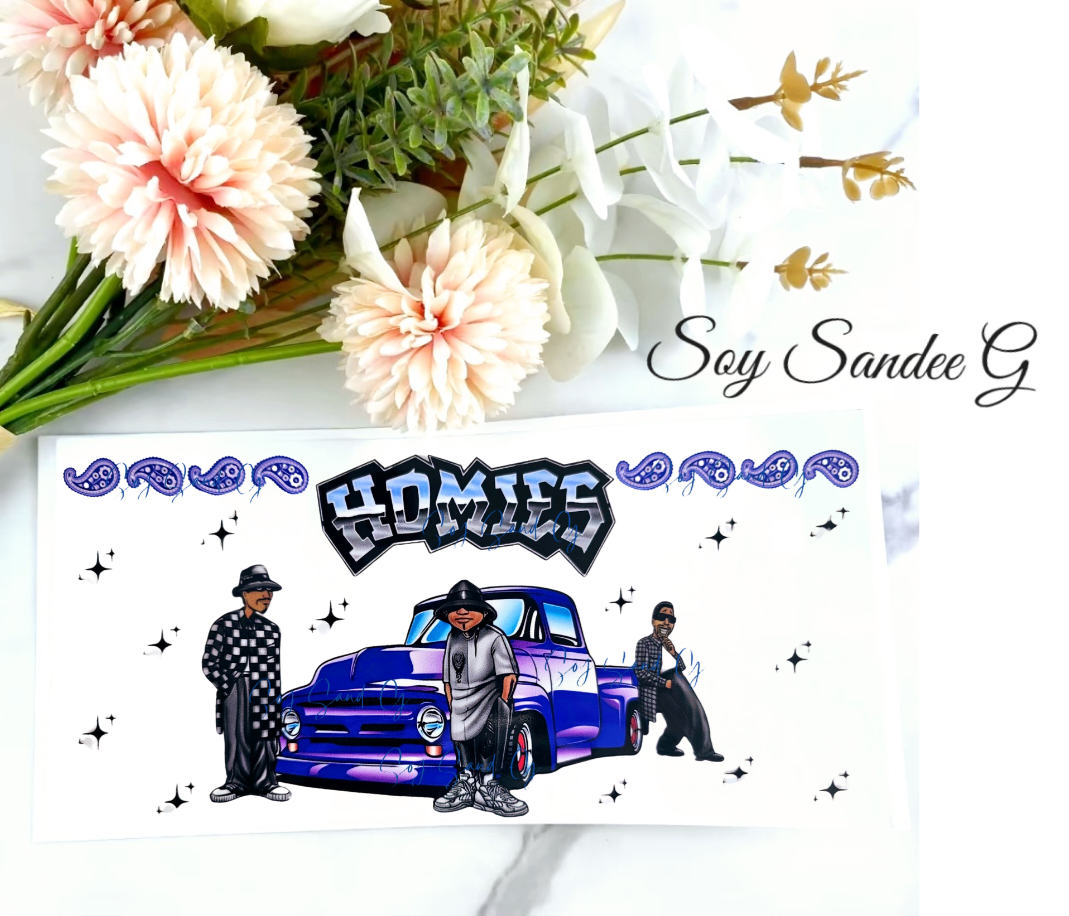 Homies Purple Lowrider - UVDTF Wrap for cups/hard surfaces sticker