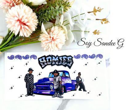 Homies Purple Lowrider - UVDTF Wrap for cups/hard surfaces sticker