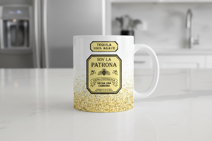 Envoltura UVDTF de tequila amarillo