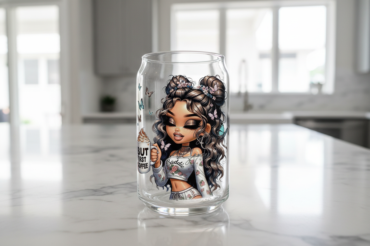 But 1st Coffee Cutie - UVDTF Decal for cups/hard surfaces sticker