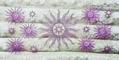 Lilac Suns - UVDTF Wrap for cups/ hard surfaces sticker