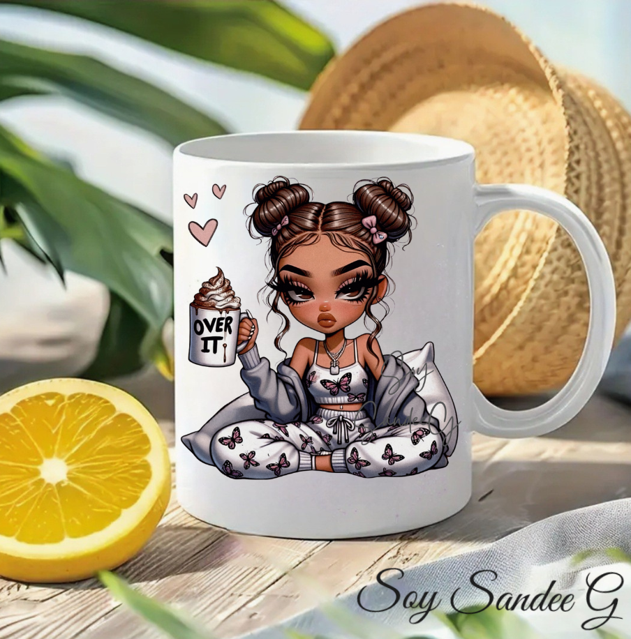 Over It Cutie - UVDTF Decal for cups/hard surfaces sticker