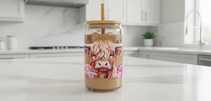 Highland Cow #3 - UVDTF Wrap for cups/hard surfaces sticker