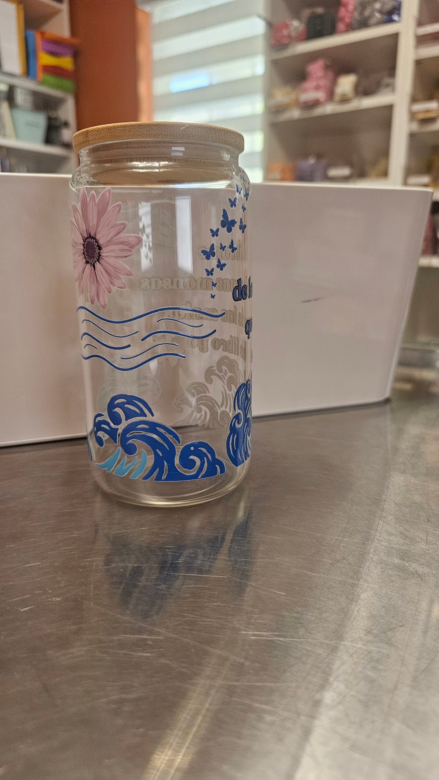 Líbrame de las Aguas Mansas (Free me from...) - UVDTF Wrap for cups/hard surfaces sticker