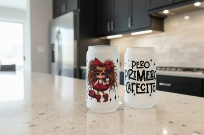 Pero Primero Cafecito - UVDTF Wrap for cups/hard surfaces sticker