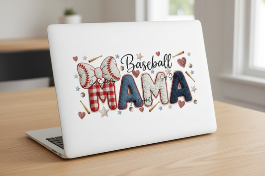 Baseball Mama - UVDTF Wrap for cups/hard surfaces sticker