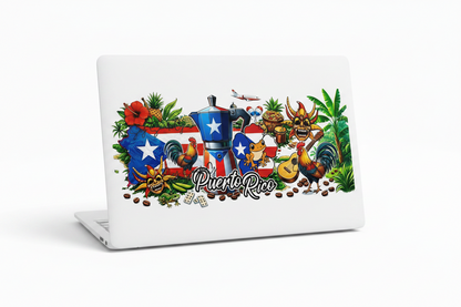 Puerto Rico Life - UVDTF Wrap for cups/hard surfaces sticker