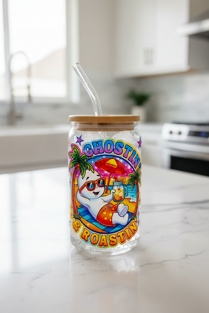 Ghostin" & Roastin' - UVDTF Wrap for cups/hard surfaces sticker