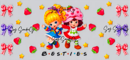 Besties - UVDTF Wrap for cups/hard surfaces sticker
