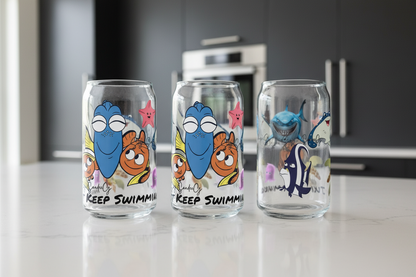 Just Keep Swimming - UVDTF wrap for cups/hard surfaces sticker