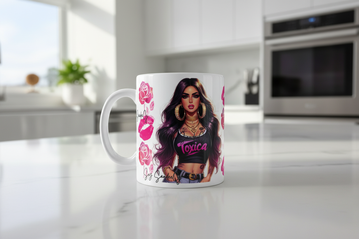 Tóxica Kisses - UVDTF Wrap for cups/hard surfaces sticker