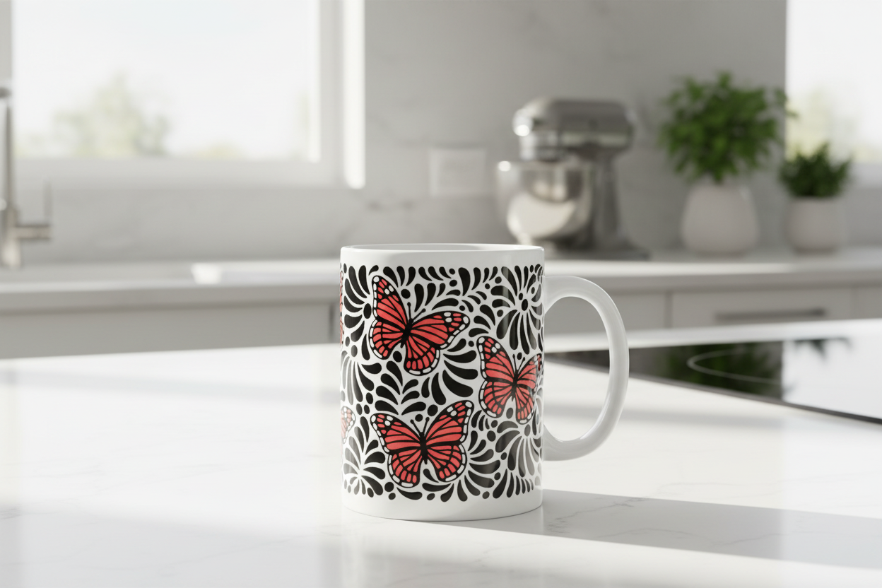 Orange Monarch Butterflies - UVDTF Wrap for cups/hard surfaces sticker