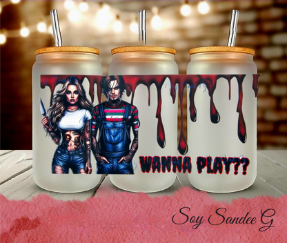 Envoltura UVDTF de calaveras coloridas