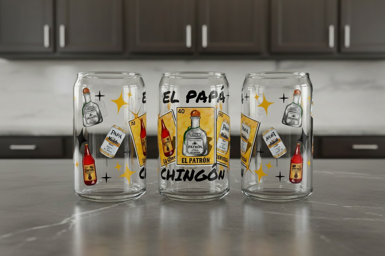 El Papá Chingón - UVDTF Wrap for cups/hard surfaces sticker