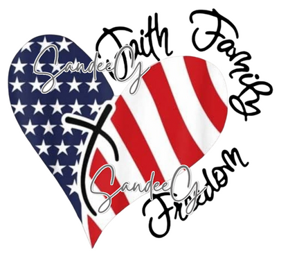 Faith, Family, Freedom Heart - UVDTF Decal for cups/hard surfaces sticker